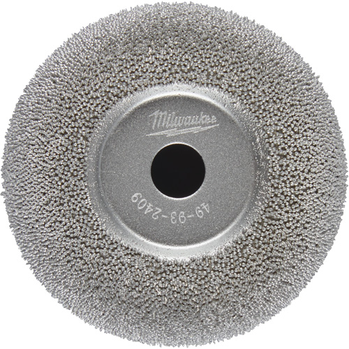 Meule &agrave; polir &agrave; contour &eacute;vas&eacute; 2-1/2" pour ponceuse pour pneus &agrave; basse vitesse M12 Fuel Rideout Tool & Machine Inc.