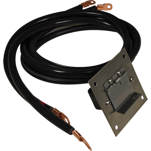 Panneau de douille polaris&eacute;e en acier inoxydable &agrave; brancher, 4 AWG, C&acirc;ble 5' Rideout Tool & Machine Inc.