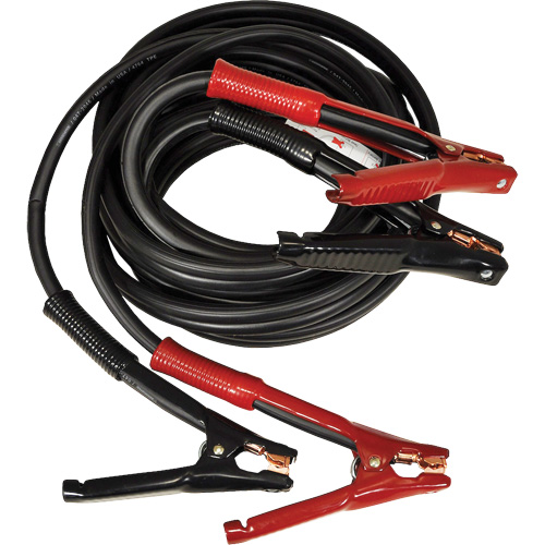 Super Heavy-Duty Booster Cable with Flexi-Spring Strain, 1/0 AWG, 800 A, 25' Cable Rideout Tool & Machine Inc.