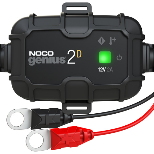 Chargeur de batterie &agrave; montage direct 2 A Genius 2D Rideout Tool & Machine Inc.