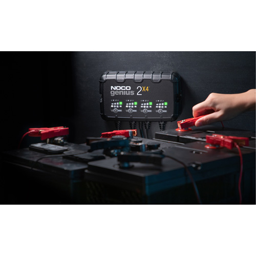 Genius&reg; 2X4 4-Bank, 8-Amp Battery Charger Rideout Tool & Machine Inc.