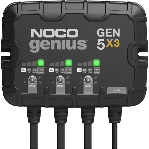 Genius&reg; Gen5X3 3-Bank, 15-Amp On-Board Battery Charger Rideout Tool & Machine Inc.