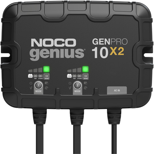 Genius&reg; GenPro10X2 2-Bank, 20-Amp On-Board Battery Charger Rideout Tool & Machine Inc.