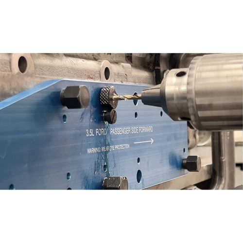 Gabarit de perçage pour installation sur collecteur pour Ford 3,5 L Ecoboost Rideout Tool & Machine Inc.