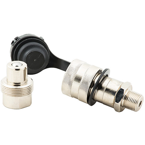 Coupler High Flow Set, Steel, 3/8", Female NPTF/Male NPTF, 10000 PSI Rideout Tool & Machine Inc.