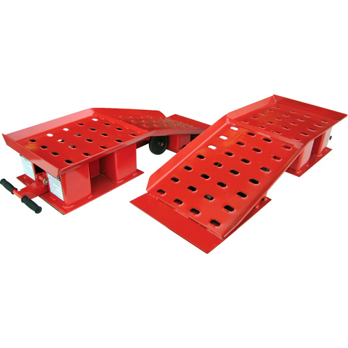 Pair of Wide Truck Ramps, 20000 lbs. Capacity, 50-1/2" L, 18-3/8" W, 9-1/4" H Rideout Tool & Machine Inc.