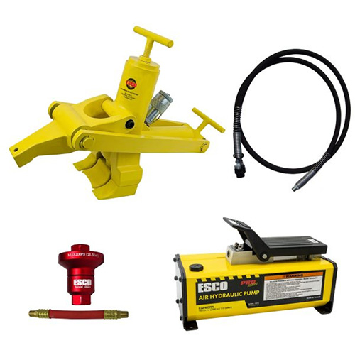 Trousse de d&eacute;monte-talons Combi avec pompe &agrave; air hydraulique de 1/2 gal Rideout Tool & Machine Inc.