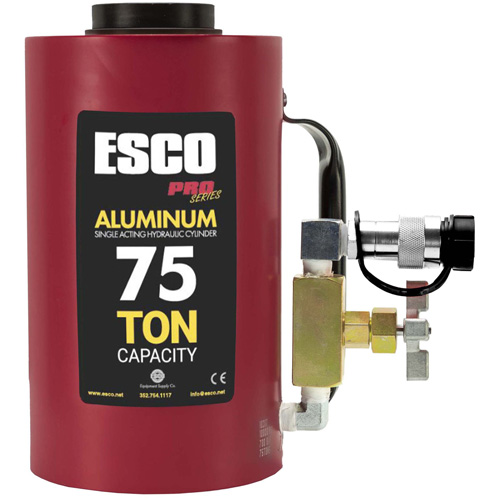 Heavy-Duty Hydraulic Cylinder, 6" Stroke, 75 Ton(s) Capacity, 10000 PSI Rideout Tool & Machine Inc.