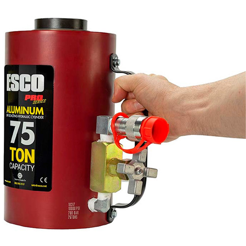 Heavy-Duty Hydraulic Cylinder, 6" Stroke, 75 Ton(s) Capacity, 10000 PSI Rideout Tool & Machine Inc.