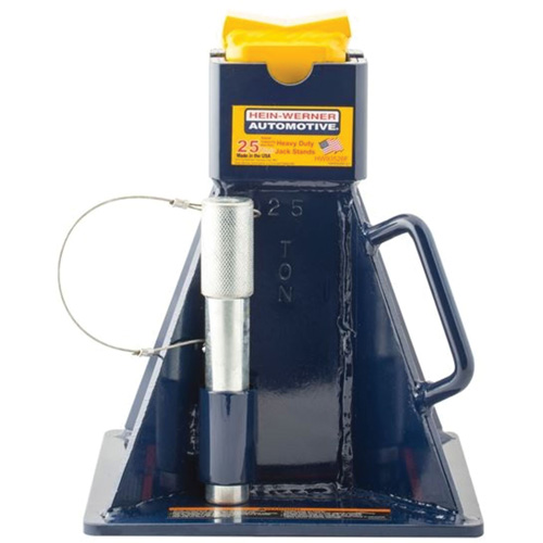 Chandelles de support pour v&eacute;hicule, Tige verrouillable, Capacit&eacute; de 25 tonnes Rideout Tool & Machine Inc.