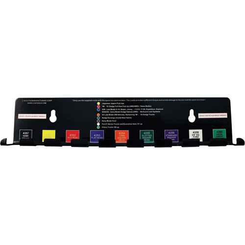 Ensemble d'outils pour roue de secours 10 mcx Rideout Tool & Machine Inc.