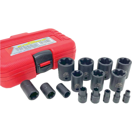 EP "Star" Plus Socket Set, 15 Pieces, 1/4"/3/8"/1/2" Drive Size Rideout Tool & Machine Inc.