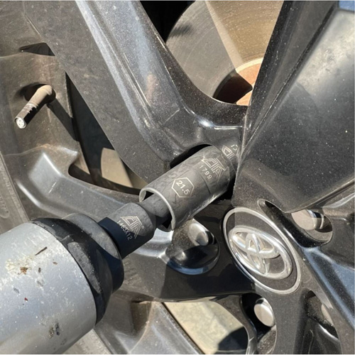 Jeu de demi-douilles r&eacute;versibles m&eacute;triques, 7 Mcx, Chocs, Prise de 1/2", Profond Rideout Tool & Machine Inc.