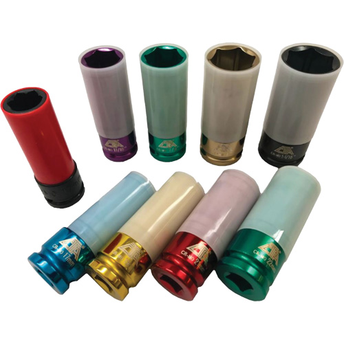 Jeu de douilles &agrave; chocs principales &agrave; paroi mince, 9 Morceaux, Prise de 1/2" Rideout Tool & Machine Inc.