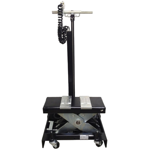 Cric de service de plancher &agrave; profil bas, 12 tonne(s) Capacit&eacute;, 7-1/2" Abaiss&eacute;e, 15" &eacute;lev&eacute;e, Air comprim&eacute;/hydraulique Rideout Tool & Machine Inc.