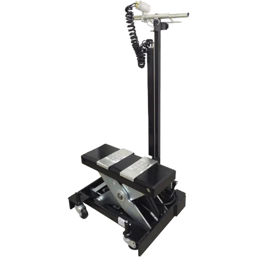 Cric de service de plancher &agrave; profil bas, 12 tonne(s) Capacit&eacute;, 7-1/2" Abaiss&eacute;e, 15" &eacute;lev&eacute;e, Air comprim&eacute;/hydraulique Rideout Tool & Machine Inc.