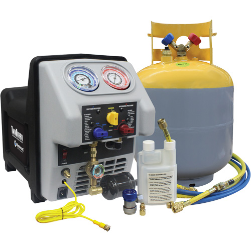 Twin Turbo Refrigerant Recovery System with 50 Lb DOT Tank Rideout Tool & Machine Inc.