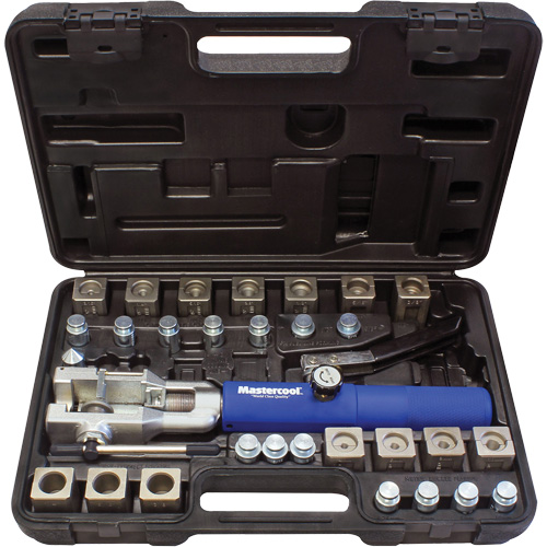 Jeu d'outils d'&eacute;vasement hydraulique universel avec coupe-tube & adaptateur de conduite &agrave; essence Rideout Tool & Machine Inc.