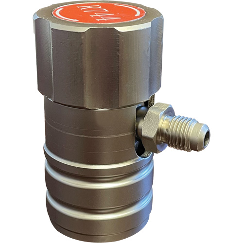 Coupleur manuel CO2 R744 c&ocirc;t&eacute; haute pression Rideout Tool & Machine Inc.