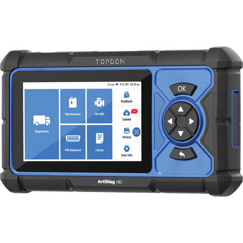 Outil de diagnostic robuste 5" ArtiDiag HD avec fonctions d'entretien Rideout Tool & Machine Inc.