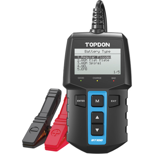 Testeur de batterie 12?V et de syst&egrave;mes BT100 Rideout Tool & Machine Inc.