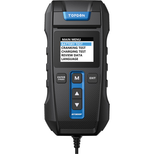 Testeur de batterie, de charge et de d&eacute;marrage BT300P avec imprimante Rideout Tool & Machine Inc.