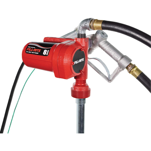 Pompe de transfert de carburant 12 V CC avec pistolet Rideout Tool & Machine Inc.