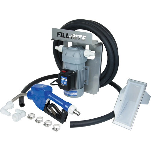 Pompe de transfert de fluide d'&eacute;chappement diesel (DEF) 115 V CA avec support pour cuve GRV et pistolet Rideout Tool & Machine Inc.