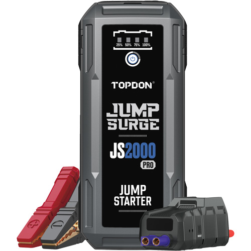 JumpSurge2000Pro 2500 Peak Amp Battery Jump Starter, Power Bank & Flashlight Rideout Tool & Machine Inc.