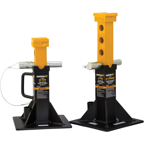 Heavy-Duty Jack Stand, Locking Pin, 22 Tons Capacity, 12-1/4" - 19-7/8" H Rideout Tool & Machine Inc.