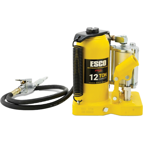 Pro Series Bottle Jack, 12 Ton(s), Air Hydraulic, 18-1/2" Raised Height Rideout Tool & Machine Inc.