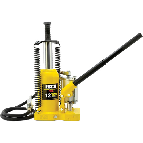 Pro Series Bottle Jack, 12 Ton(s), Air Hydraulic, 18-1/2" Raised Height Rideout Tool & Machine Inc.