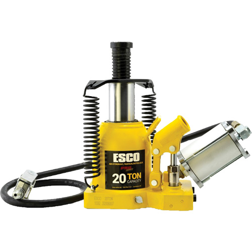 Pro Series “Shorty” Bottle Jack, 20 Ton(s), Air Hydraulic, 12-5/8" Raised Height Rideout Tool & Machine Inc.