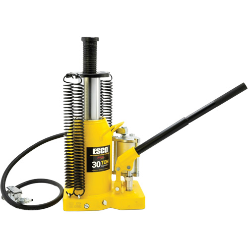 Pro Series  Bottle Jack, 30 tons, Air Hydraulic, 20" Raised Height Rideout Tool & Machine Inc.