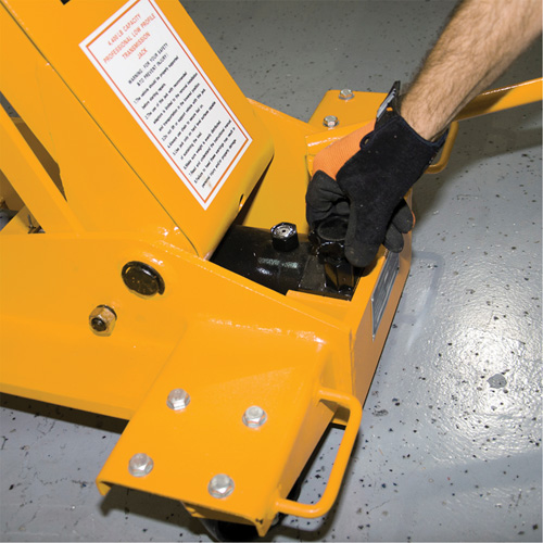 Yellow Jackit Transmission Jack, 2.2 Ton(s) Lifting Capacity Rideout Tool & Machine Inc.
