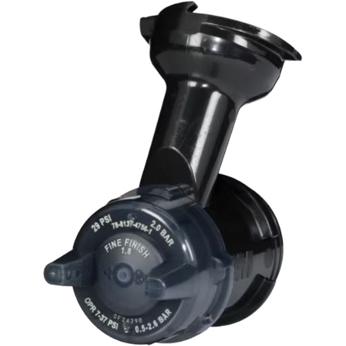 Performance Gravity Fine Finish Atomizing Head - Clear Rideout Tool & Machine Inc.