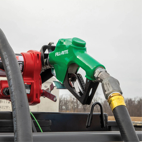 Green Automatic Diesel Spout Nozzle Rideout Tool & Machine Inc.