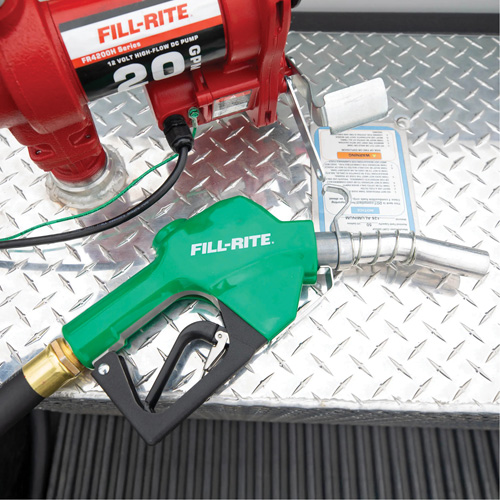 Green Automatic Diesel Spout Nozzle Rideout Tool & Machine Inc.