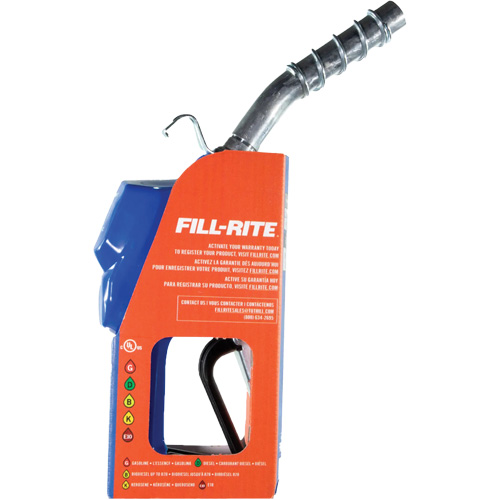Pistolet automatique temps froid bleu pour diesel Rideout Tool & Machine Inc.