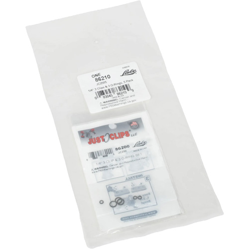 Jeu de clips et joints toriques de 1/4 po - En vrac Rideout Tool & Machine Inc.