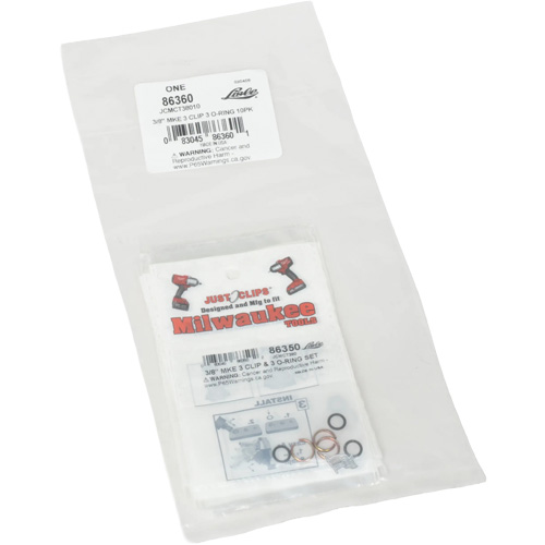 3/8" Clips & O-Rings Set for Milwaukee - Bulk Rideout Tool & Machine Inc.