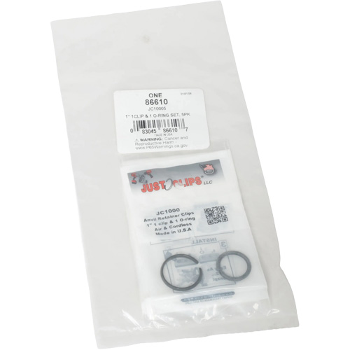 1" Clips & O-Rings Set - Bulk Rideout Tool & Machine Inc.