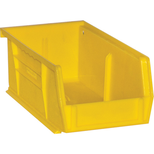 Hook-On Bins, 4" W x 3" H x 7" D, Yellow, 10 lbs. Capacity Rideout Tool & Machine Inc.