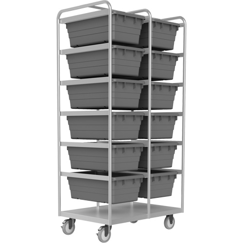 R&acirc;telier mobile, &agrave; deux c&ocirc;t&eacute;s, 12 bacs, 26" la x 36" p x 74" h Rideout Tool & Machine Inc.