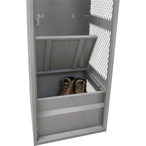 Casier pour &eacute;quipement, Acier, 24" la x 24" p x 72" h, Gris Rideout Tool & Machine Inc.