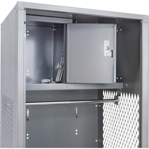 Casier pour &eacute;quipement, Acier, 24" la x 24" p x 72" h, Gris Rideout Tool & Machine Inc.