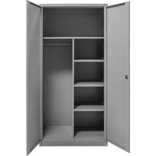 Combination Storage Cabinet, 36" W x 18" D x 72" H, Grey Rideout Tool & Machine Inc.