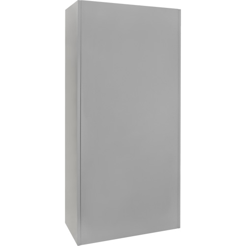 Wardrobe Storage Cabinet, Steel, 36" W x 18" D x 72" H, Grey Rideout Tool & Machine Inc.