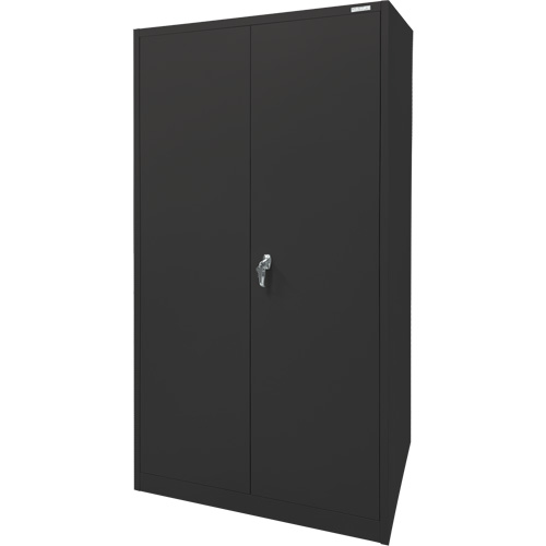 Armoire d'entreposage, Acier, 4 Tablettes, 78" h x 36" la x 24" P, Noir Rideout Tool & Machine Inc.