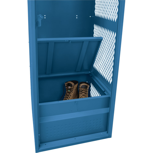 Gear Locker, Steel, 24" W x 24" D x 72" H, Dark Blue Rideout Tool & Machine Inc.